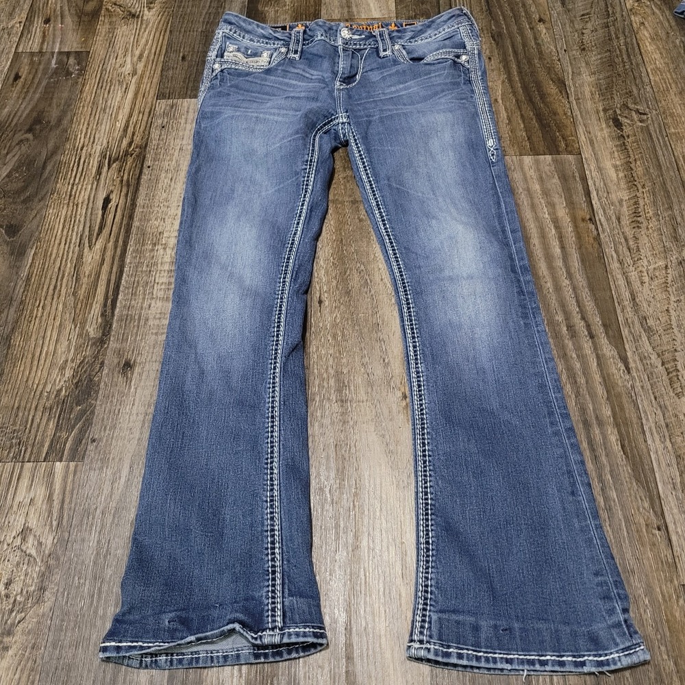 Rock Revival Women's Yeon Bootcut Medium Wash Denim Jeans Size 30